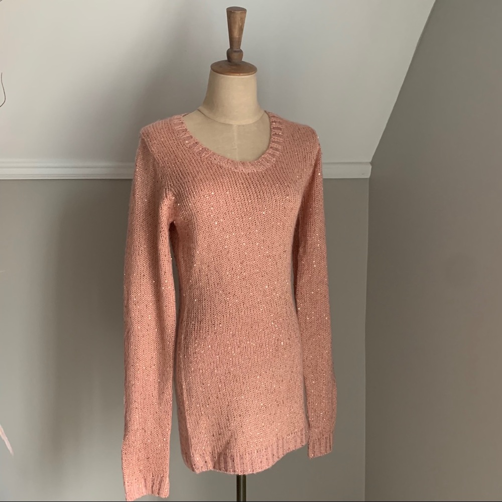 Sequin detailed long sleeve sweater